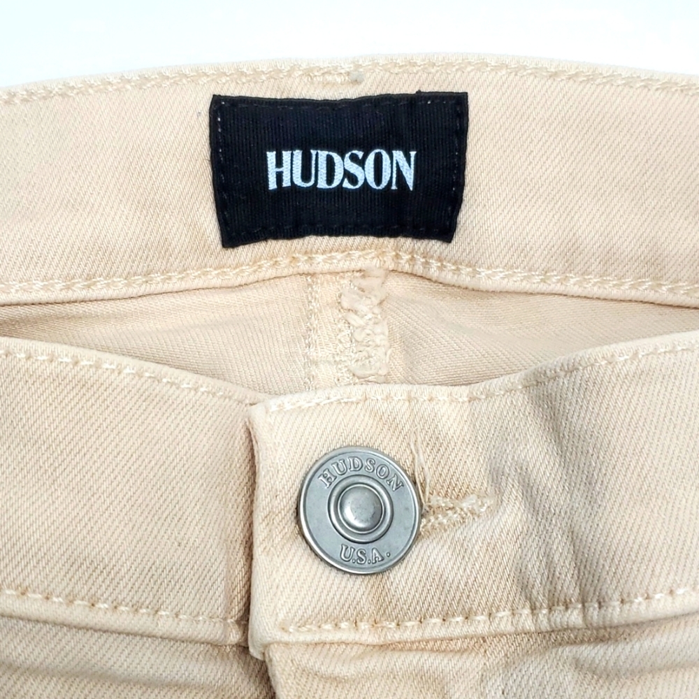 HUDSON Nico Midrise Ankle Supmer Skinny Jeggings 32 Cream NWOT Womens - Picture 7 of 14